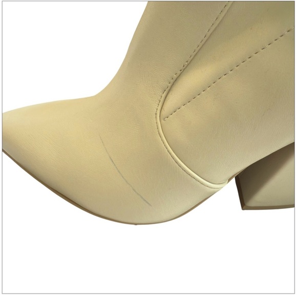 Dolce Vita Nello Womens Faux Leather Pointed Toe Ankle Boots Size 10 - Picture 6 of 7